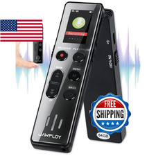 64GB Digital Voice Recorder with Playback - 4400 Hours Voice Activated Recorder