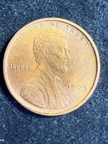 1909 VDB US Lincoln Cent 1c Penny BU (Semi Key) From Coin Original Roll cb706