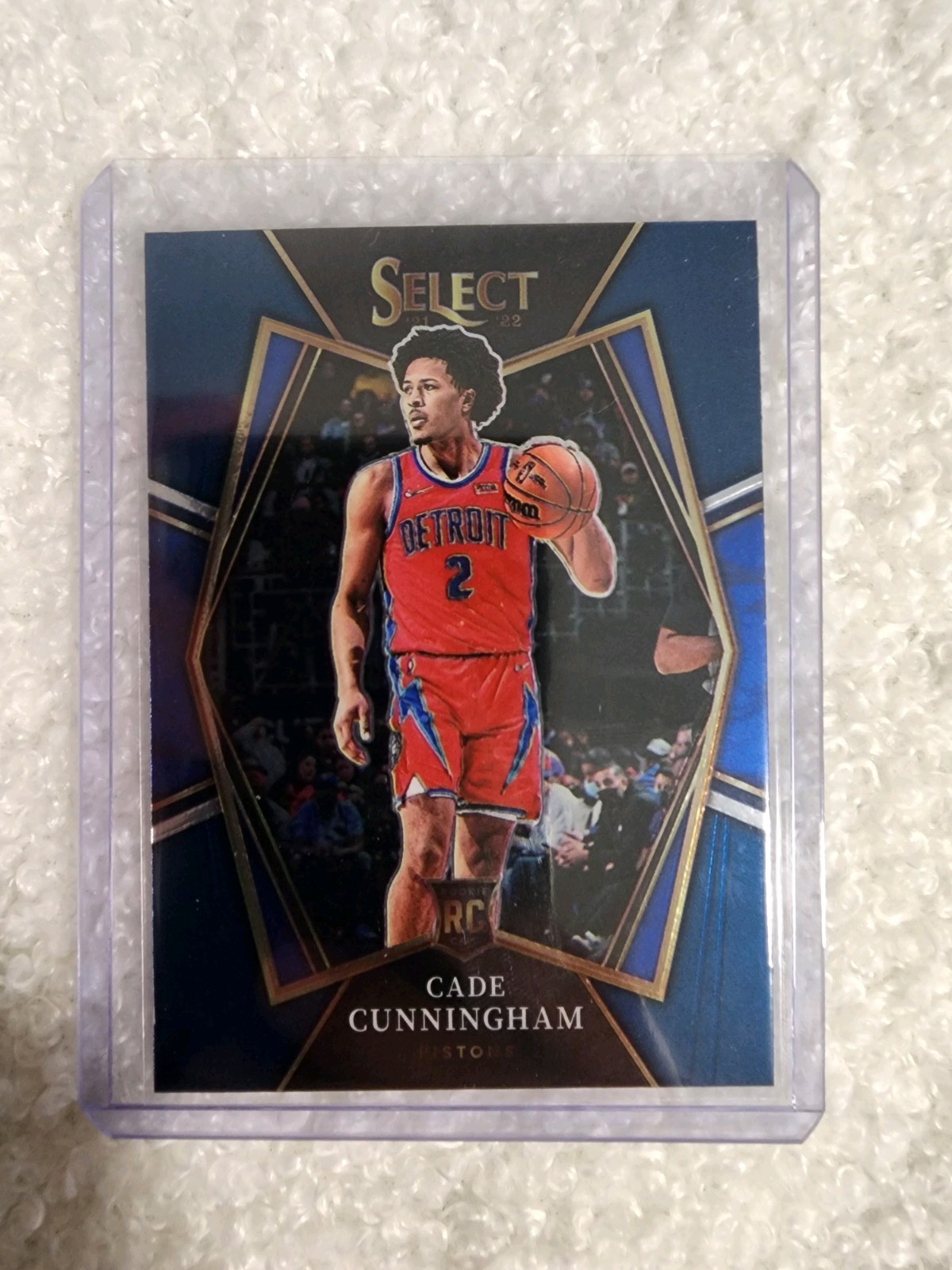 2021-22 Panini Select - Premier Level Cade Cunningham #116 Blue Prizm (RC)
