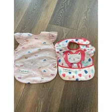 Tiny Twinkle bibs apron food catcher girl kitty unicorn