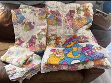 Rare Vintage 1986 Popples Twin Bedding Set