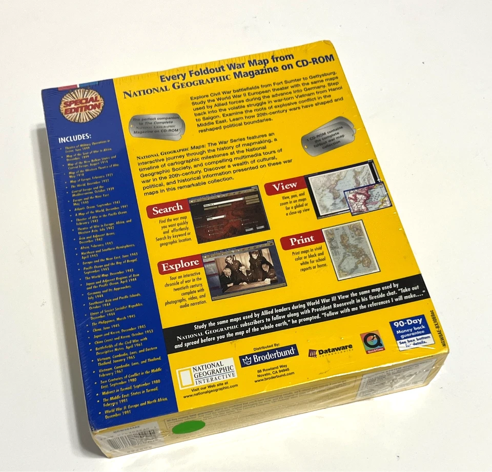 NATIONAL GEOGRAPHIC Special Edition Maps the War Series PC CD-ROM NEW SEALED - Image 3 of 3