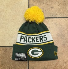New Era Green Bay Packers NFL Pom Knit Beanie Green/Yellow/White