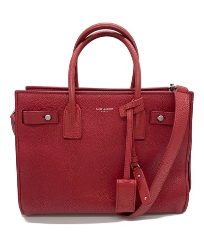 Saint Laurent 2-Way YSL477477 Red Bag with Strap Women's #TFB13289