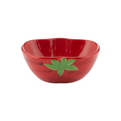 Dessertschale Keramik Tomatenform rot Essen Snacks Dipschale Partyschale Geschirr