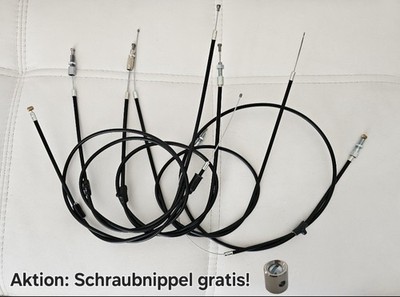 Bowdenzug-SET 5 teilig-für Hercules Prima 2 3 4 5-Gas,Bremse,Schalt,Kuppl, Choke