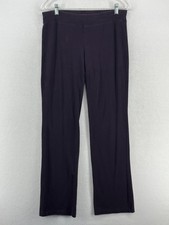 EILEEN FISHER Pants S Stretch Organic Cotton Straight Full Length Purple USA
