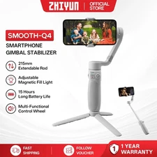 ZHIYUN Smooth Q4 Official – 3-Axis Smartphone Gimbal Stabilizer + Tripod Stand