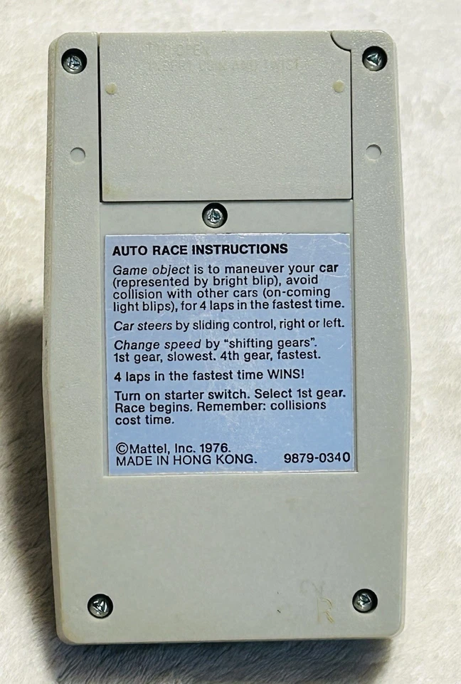 Mattel Electronics - Videojuego portátil Auto Race 1976 - Probado y funcionando Foto 2 de 4