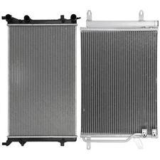 Aluminum Radiator & AC Condenser Cooling Kit For 2011-2015 Volkswagen Jetta