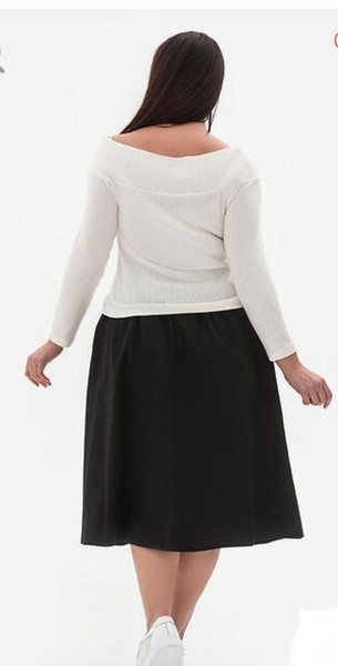 Women Laura Ashley Skirt Black Satin 42 / XL / 50