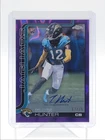 TRAVIS HUNTER 2025 TOPPS CHROME ROOKIE PURPLE LAVA JAGUARS RC AUTO /75 Q1829