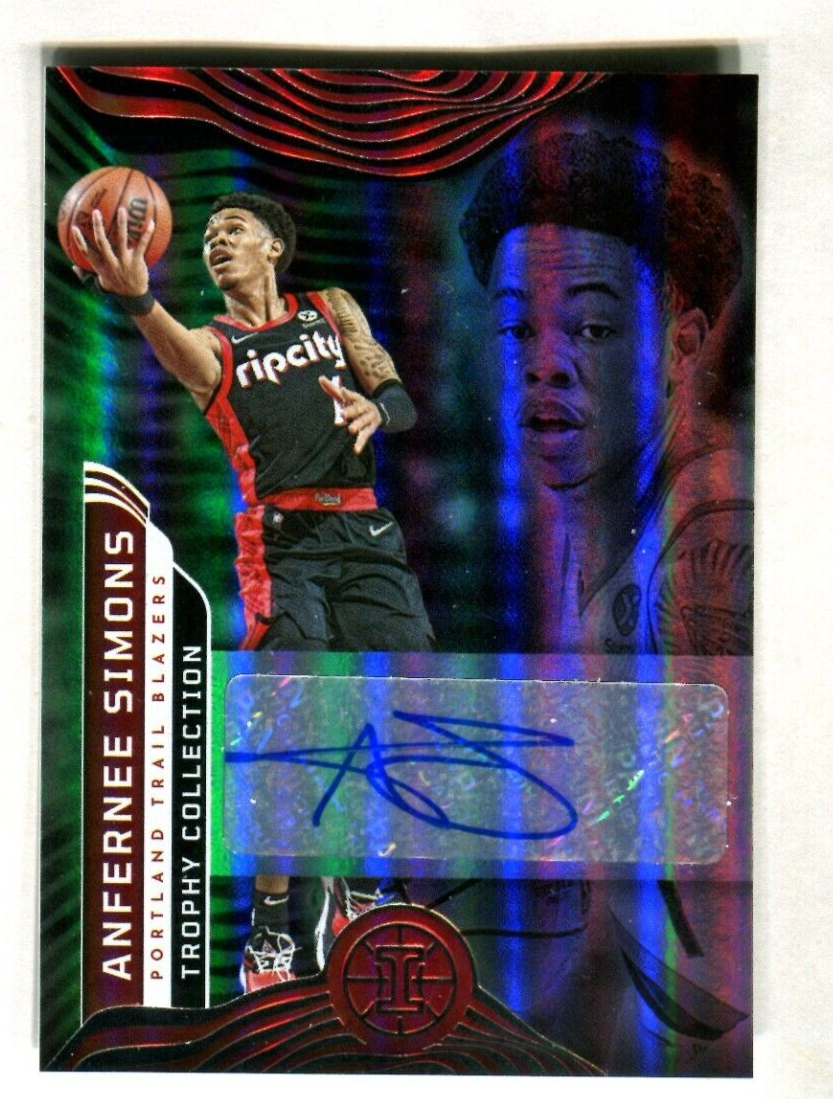 NBA カード Anfernee Simons RC 直筆サイン 2021-22 Illusions Trophy Collection Signatures #23 Anfernee Simons