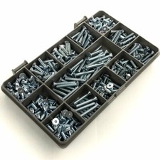 280 ASSORTED ZINC BZP M4 COUNTERSUNK CSK SOCKET CAPS BOLTS ALLEN BOLT KIT