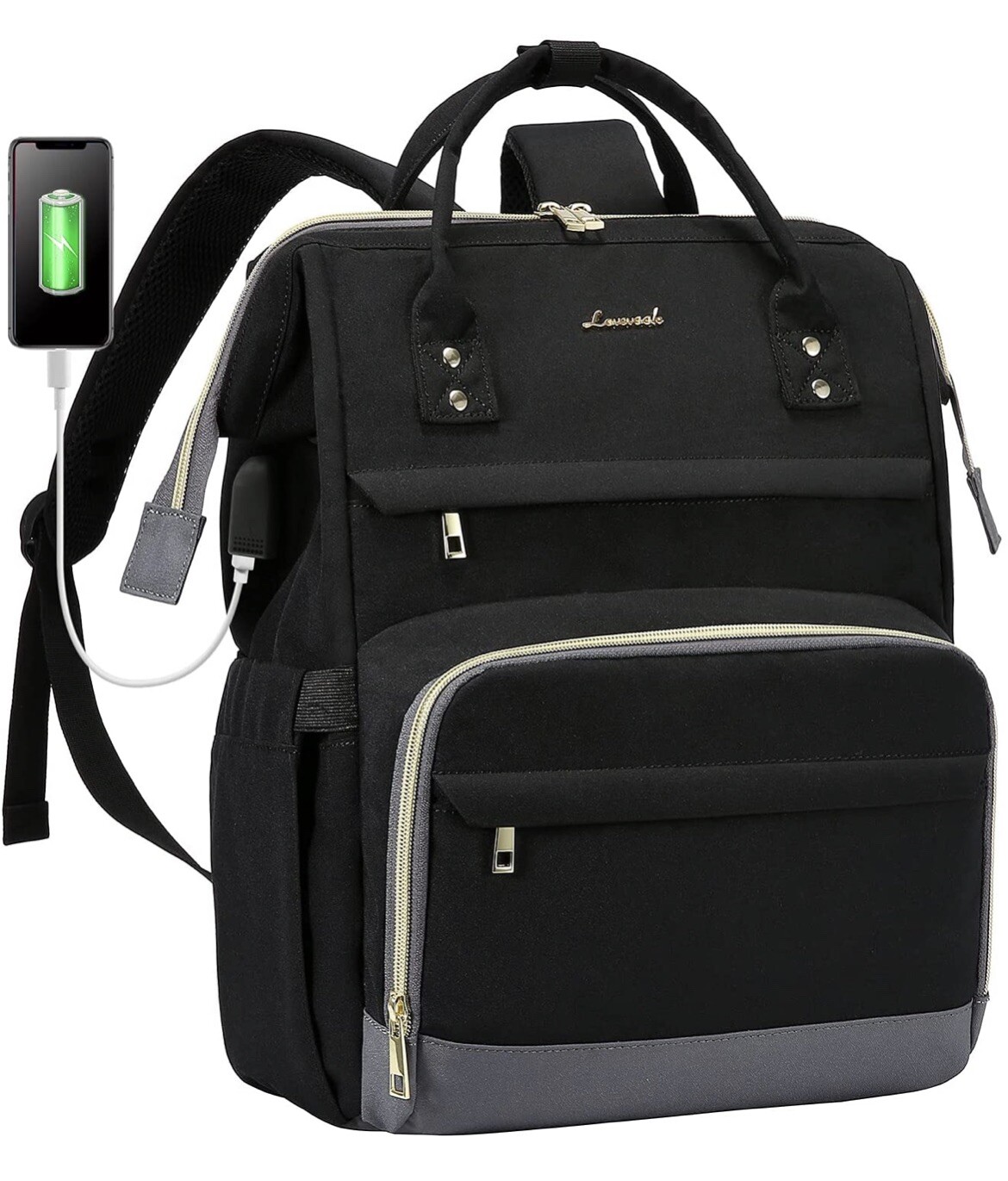 Women's 15.6-Inch Laptop Backpack for Teachers Nurses Work Purse Bag  -image