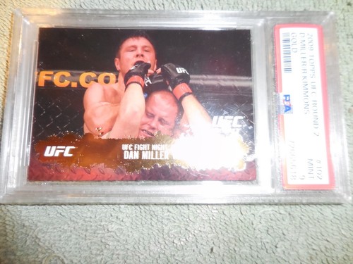 2009 Topps UFC Round 2 GOLD Dan Miller Rob Kimmons #102 MINT 9 PSA Ships FREE - Picture 3 of 4