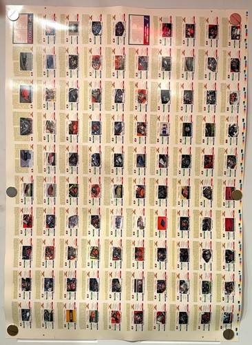 1992 Musclecars Collector Card 100 Card UNCUT Sheet 26x36 Collect A Card - Zdjęcie 6 z 6