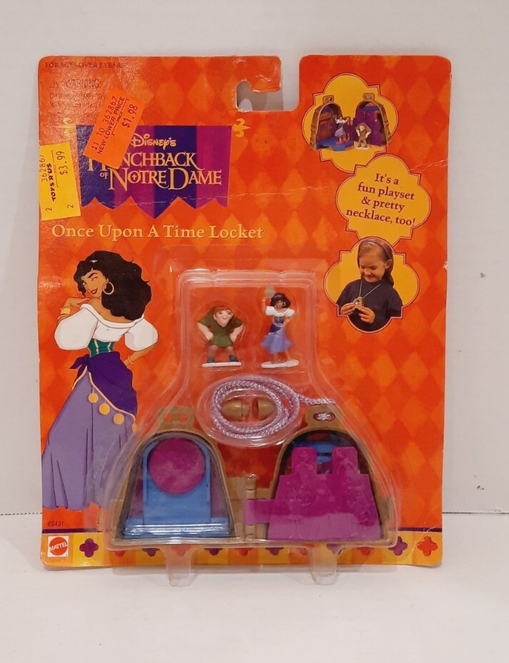 Disney Vintage Polly Pocket Hunchback Of Notre Dame Once Upon A Time Locket 90s