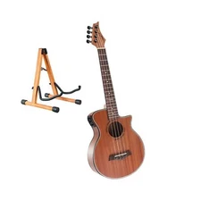 Tenor Electric Ukulele 26 Inch Sapele Ukelele Beginner +dark Wooden Guitar St...