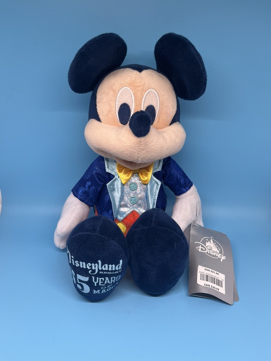 Disneyland 65th Anniversary Mickey Mouse Plush. 65 Years Of Magic
