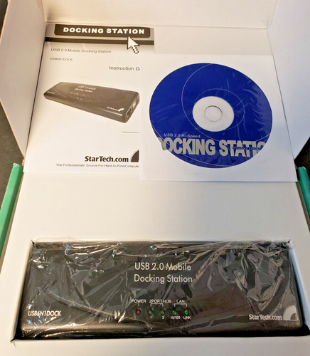 StarTech USB 2.0 Mobile Docking Station for Laptop or Desktop Systems New - Picture 2 of 6