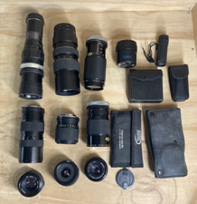 LOT OF ASSORTED GLASSES FOR CAMERA