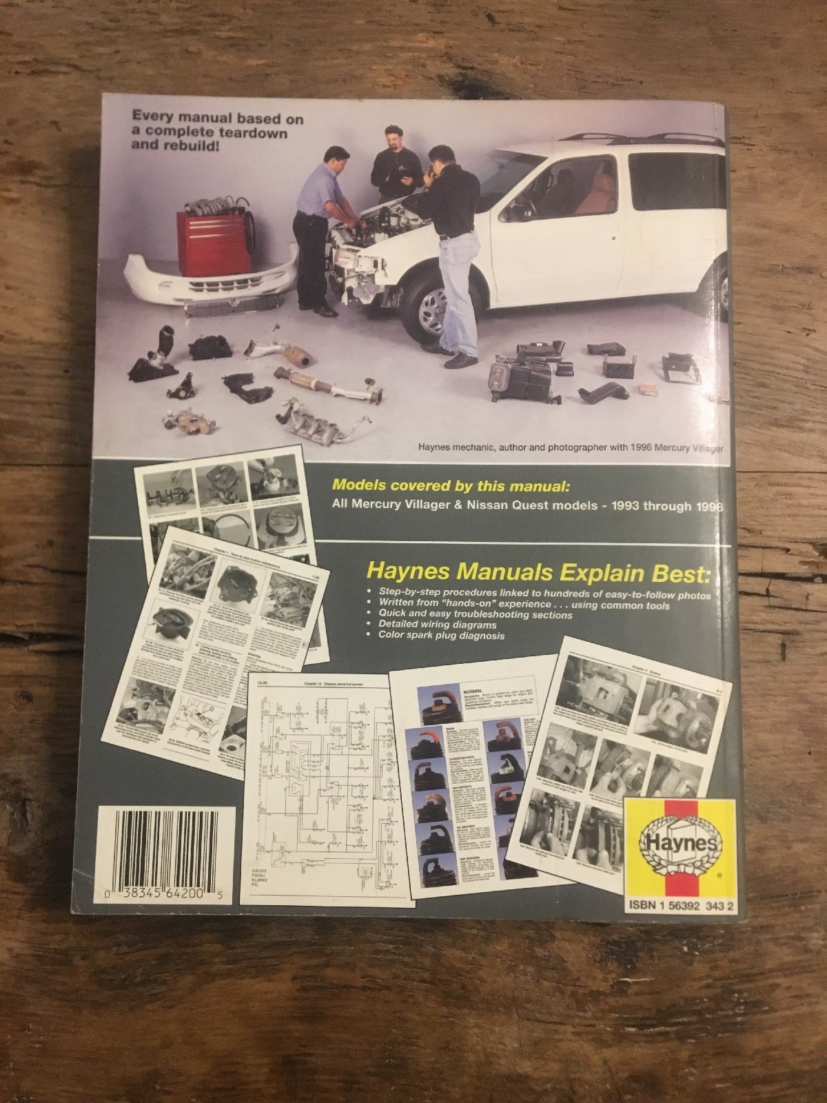 Mercury Villager and Nissan Quest 1993 2001 Haynes Repair Manuals  Paperba... | eBay