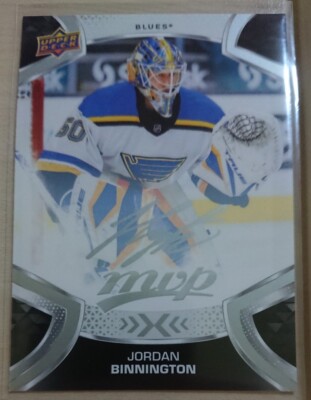 Jordan Binnington Silver Script - St. Louis Blues - Upper Deck MVP 2021-22 NHL