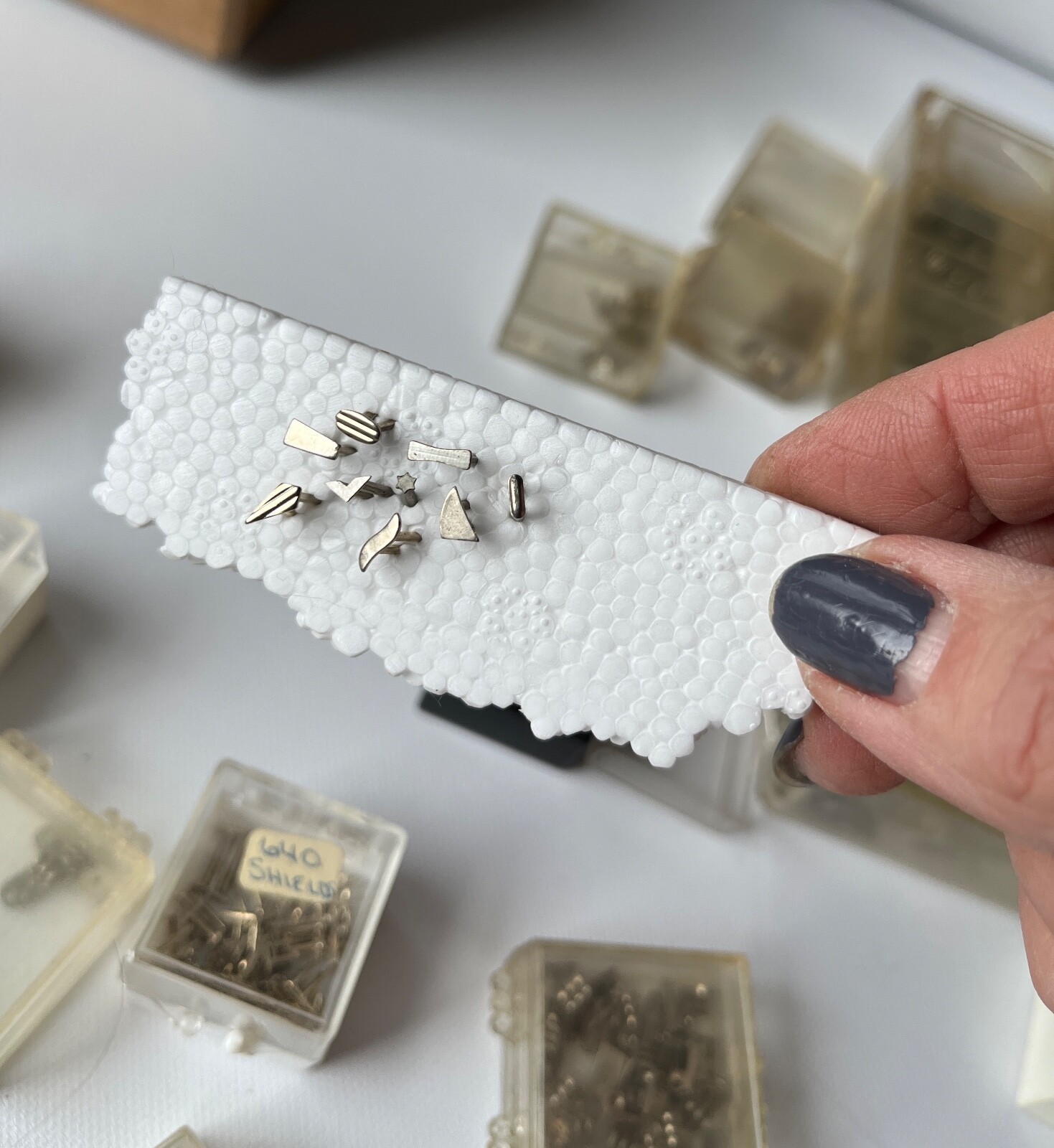 Vintage Lot Eyeglass Frame Parts Repair Bespoke Eyeglasses Rivets