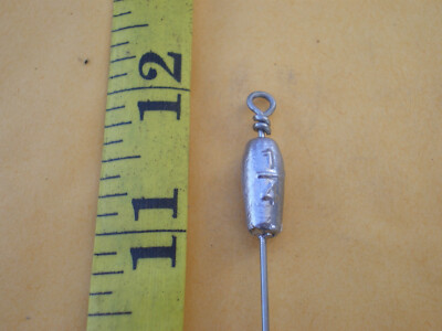 8 PCS. NO SNAG BOTTOM BOUNCER/TROLLING SINKER 1/4 OZ S. STEEL WIRE .045 X 12''