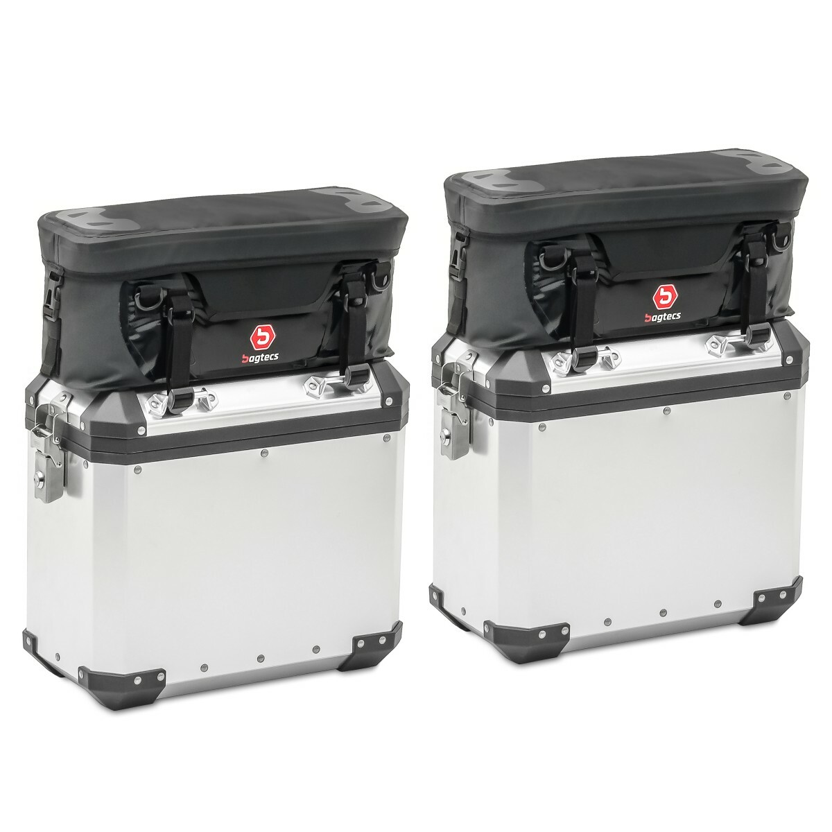 2x Aluminium Pannier Lid Bag for BMW R 1200 GS Exclusive Rallye