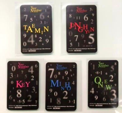 SHINee Your Number Photocard Ⅽomplete Set of 5 TAEMIN KEY MINHO