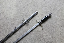 S0016 TEMPLAR CRUSADER KNIGHT ST JOHN MASONIC SWORD RED CROSS SILVER VERSION 38"