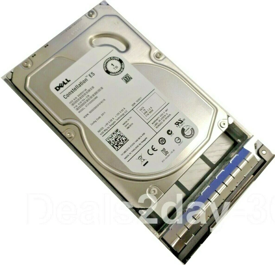 DELL 08CGTN SEAGATE ST31000524NS 1TB 7.2K SATA 3.5 W/ Caddy - Image 2 of 4