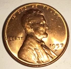 1957 D USA LINCOLN HEAD PENNY - SMALL CENT - ONE CENT COIN - WHEAT 1957-D - BU