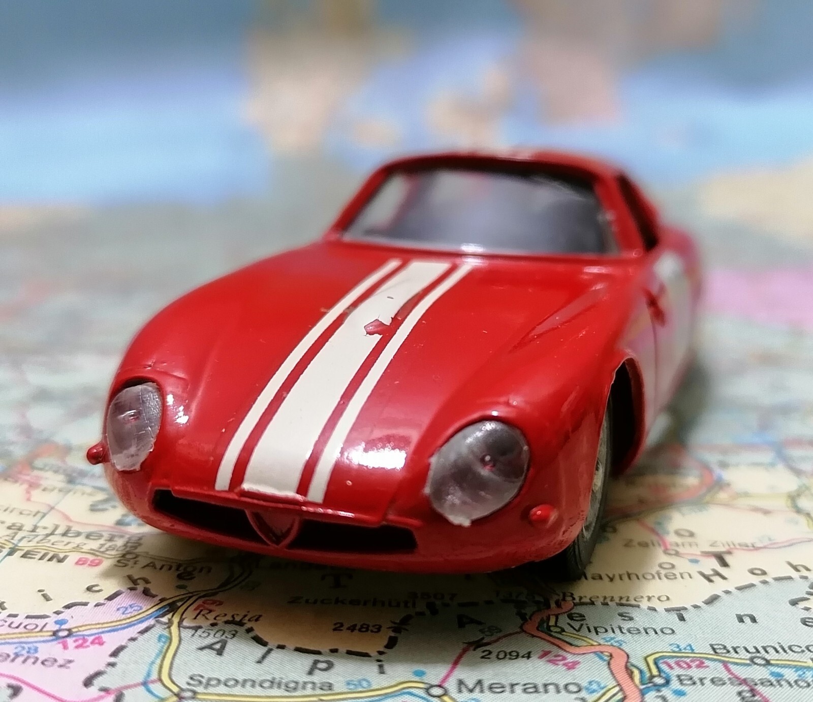 mです!!!! Solido 148, solido 148 ALFA ROMEO GIULIA TZ POLICE CAR 1966 ソリド