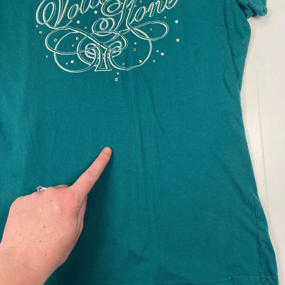 Lote de 4 camisetas Volcom Stone para mujer con logotipo gráfico talla M/L Foto 4 de 4