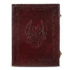 13" Leather Doble Drogon Grimoire Binder Leather Cover Notebook Office Folder