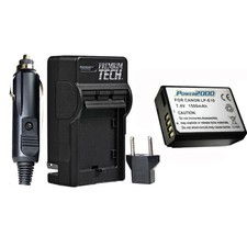 LP-E10 Battery and Charger for Canon EOS Rebel T3, T5, T6, T7 SLR Camera