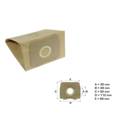 5 Sacchetti Aspirapolvere PakTrade Per ALFATEC A 3715 + Filtro - 3