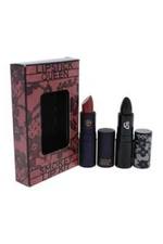 Lipstick Queen Smokey Lip Kit Black Lace Rabbit & Bright Natural Sinner 0.12z Ea
