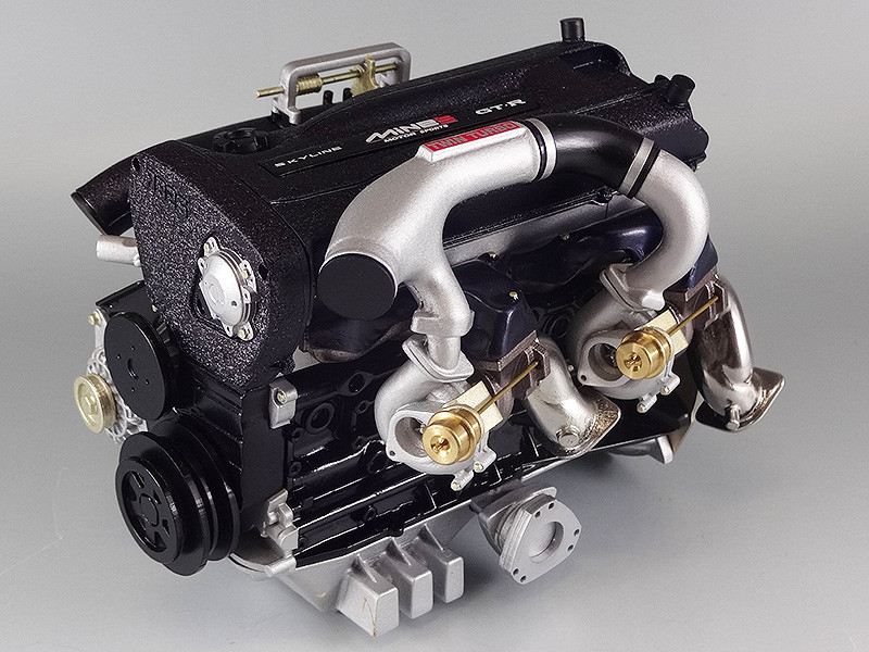 NISSAN SKYLINE GTR R32 MINE'S RB26DETT TURBO ENGINE 1/6 SCALE