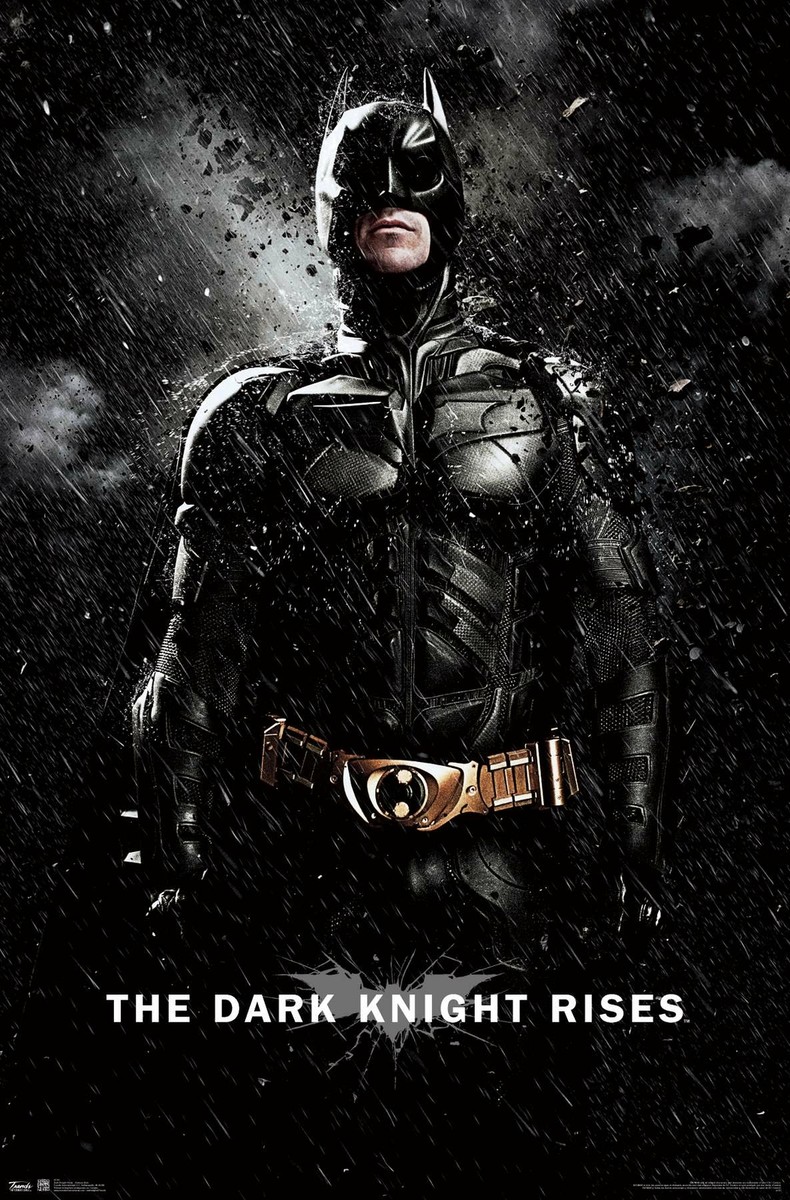 DC Comics Movie The Dark Knight Rises Batman Rain Poster