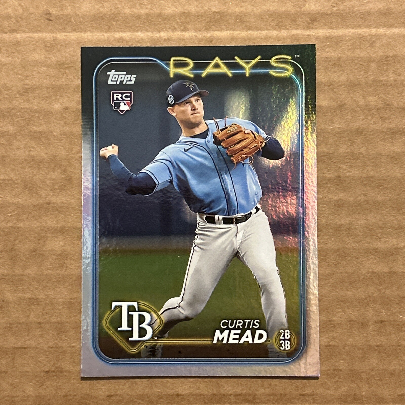 2024 Topps Series 1 - Rainbow Foil #82 Curtis Mead (RC)