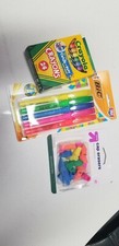Crayola Crayons 24 pack  Hi-liters and pencil top erasers