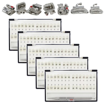5 Dental Orthodontic Self Ligating Brackets Braces Buccal Tubes MBT 022 DAMON Q