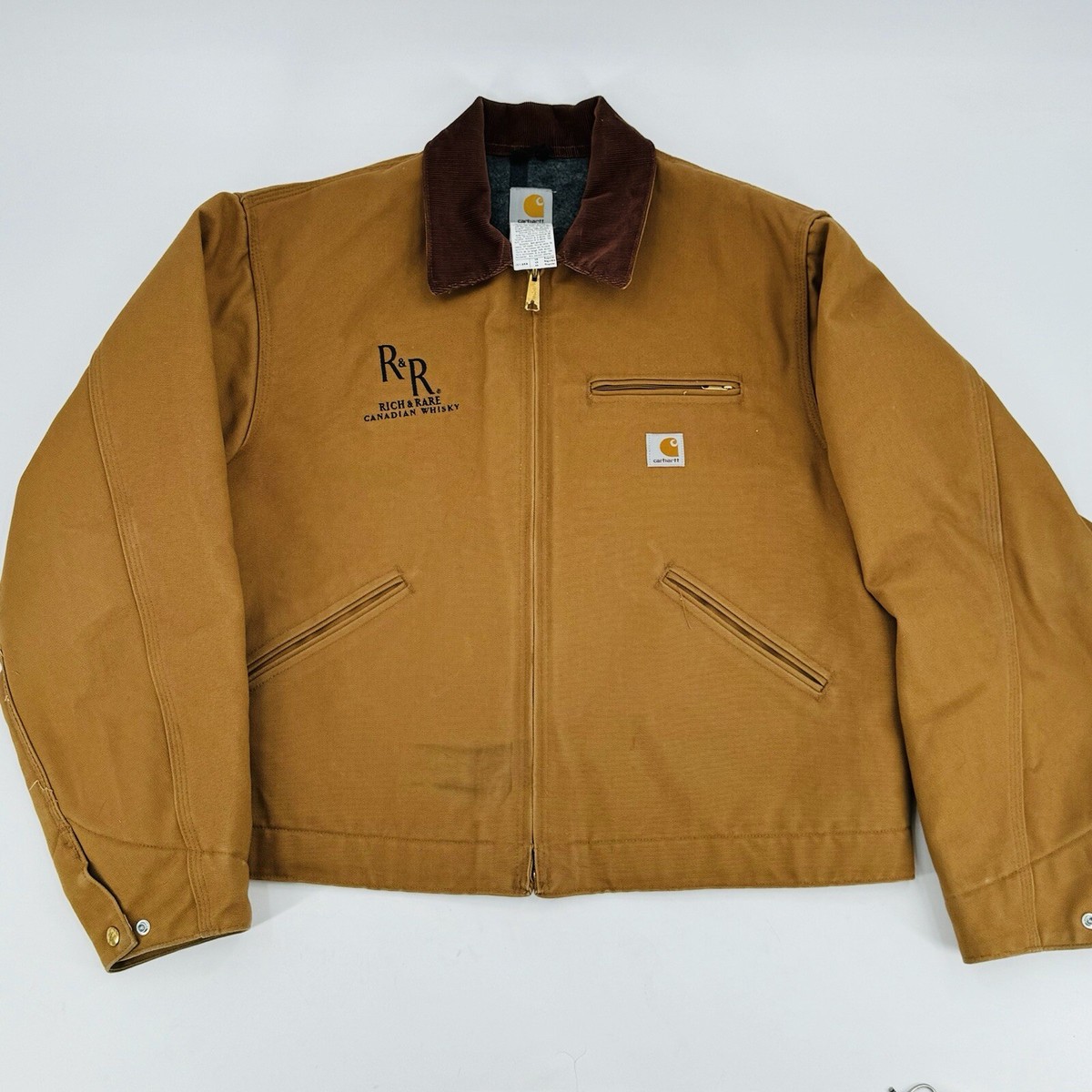 VINTAGE Carhartt Blanket Lined Detroit Jacket J01 BRN Mens Size 48