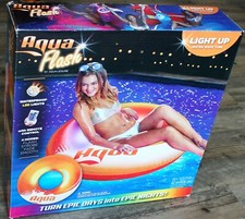 Agua Flash Light Up water wave Tube pool float wgt up to 250 lb 42" 4 modes LED