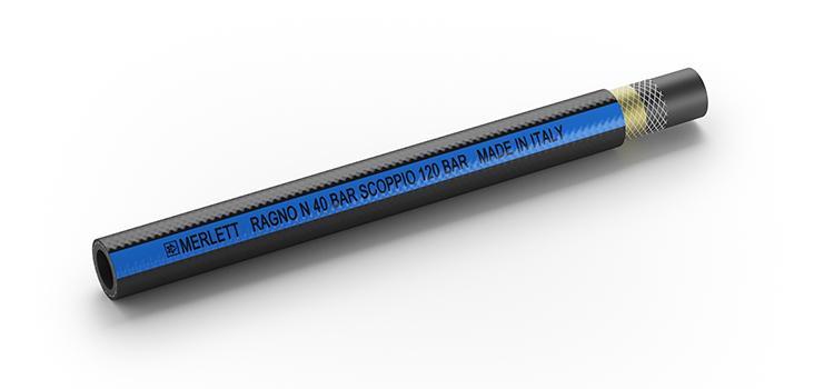 TUBO IRRORAZIONE RAGNO PVC PRESS. 40BAR x LIQUIDI A PRESSIONE ø 13mm int. 100mt