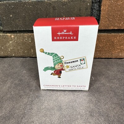 Hallmark Keepsake Ornament CINNAMON'S LETTER TO SANTA - Limited Edition - NEW